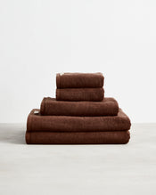 Espresso 100% Cotton Terry Bath Sheet Bundle - view
