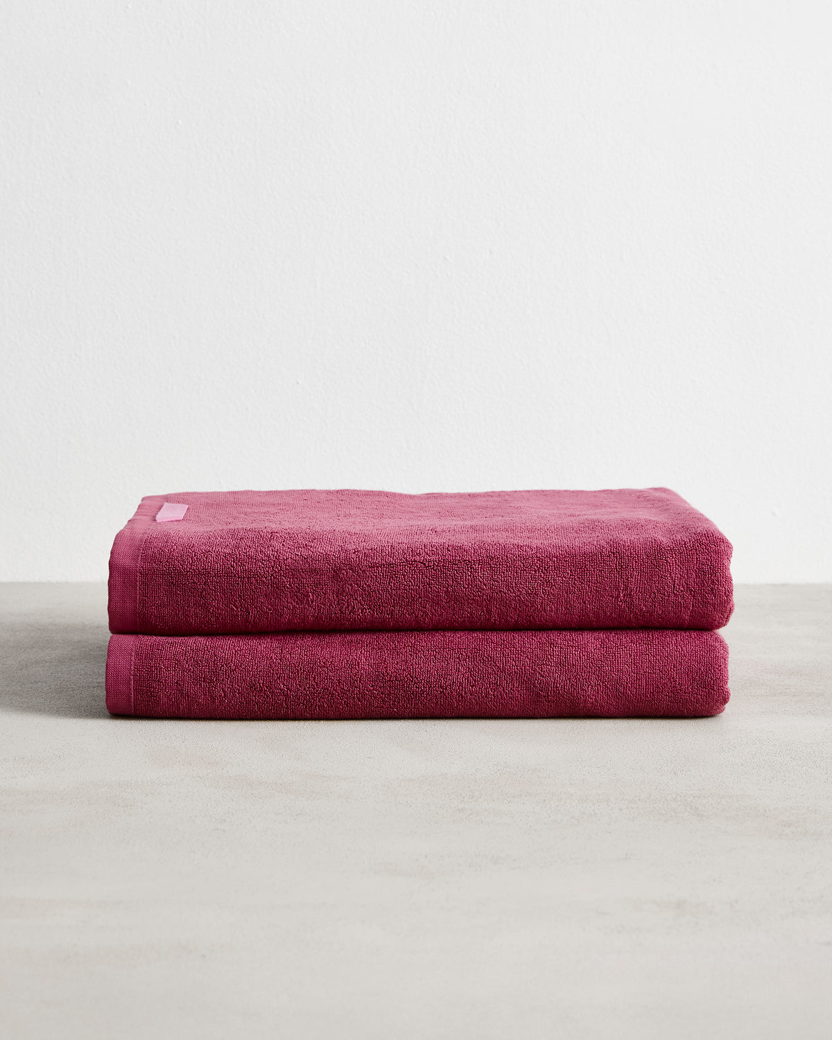 Berry 100% Cotton Terry Bath Sheets (Set of Two) – Bed Threads