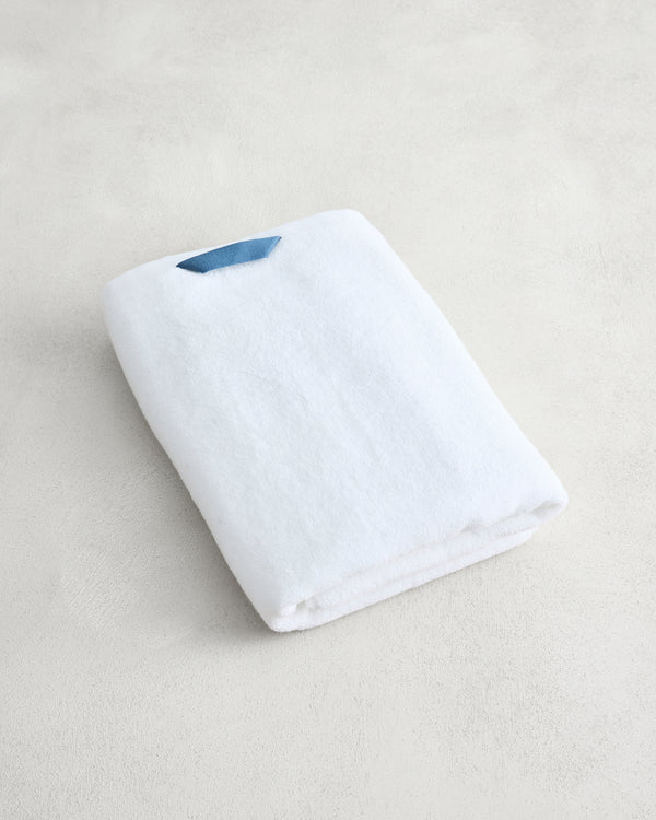 Crisp White 100% Cotton Terry Bath Towel