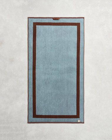 Cacao & Lagoon Two-Toned 100% Cotton Terry Bath Towel Bundle