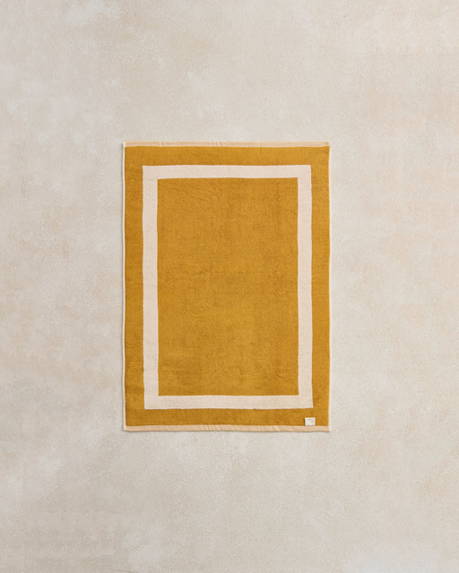 Crème & Turmeric Two-Toned Bath Mat