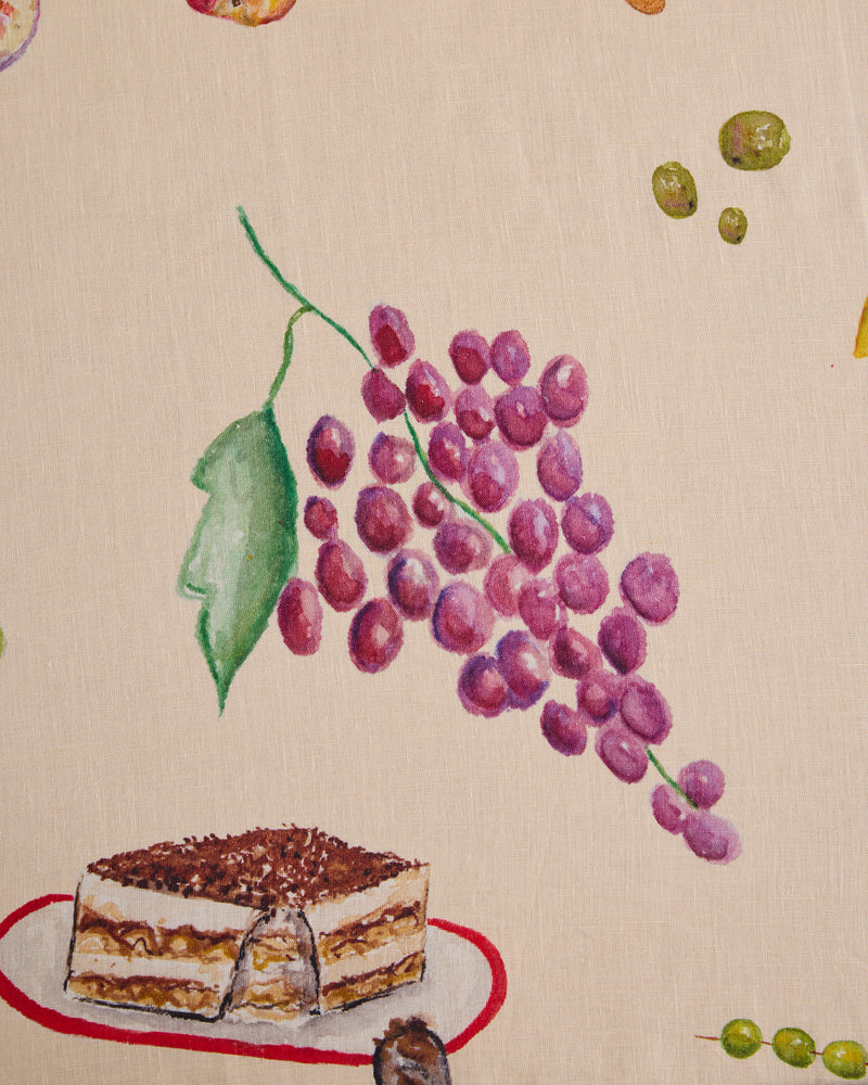 La Tavola 100% French Flax Linen Tablecloth