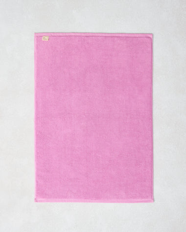 Bubblegum 100% Cotton Terry Bath Mat