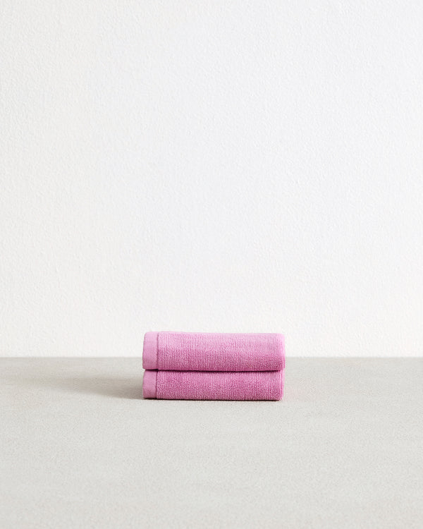 Bubblegum 100% Cotton Terry Face Washers (Set of Two)