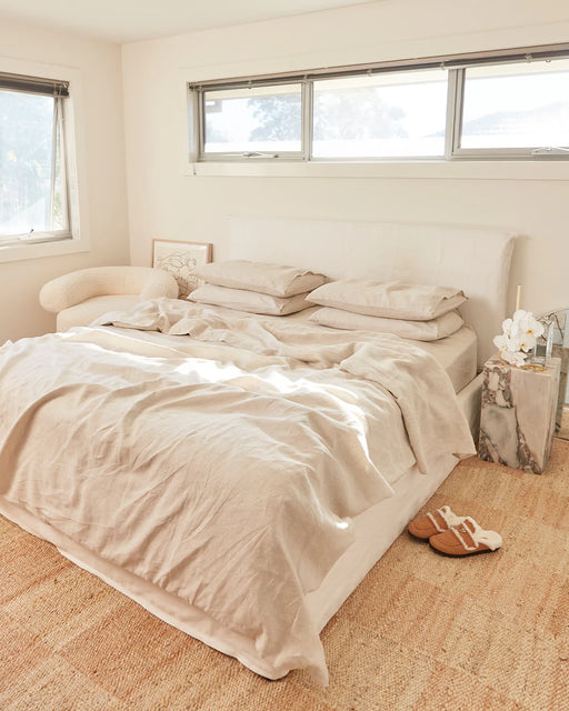 Oatmeal 100% French Flax Linen Sheet Set