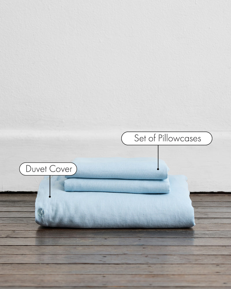 Coast 100% French Flax Linen Duvet Cover Set