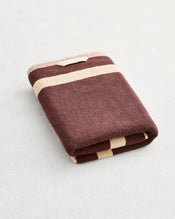 Crème & Cacao Two-Toned 100% Cotton Terry Bath Towel - view