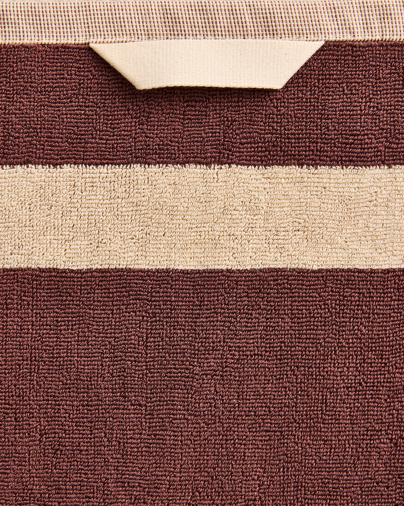 Crème & Cacao Two-Toned 100% Cotton Terry Bath Towel Bundle