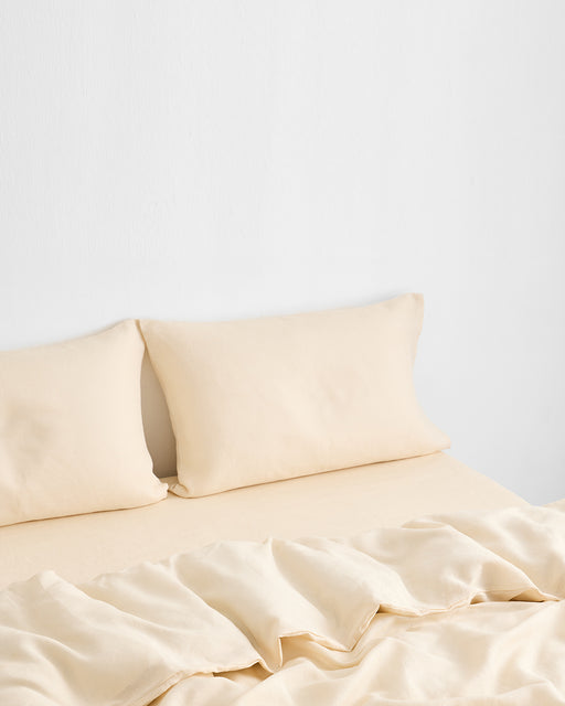Crème 100% French Flax Linen Bedding Set