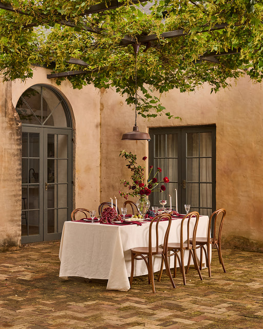 Crème 100% French Flax Linen Tablecloth