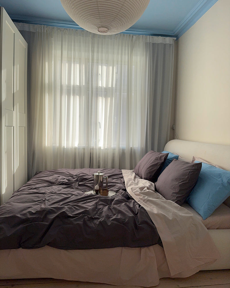 Sky 100% Organic Cotton Percale Pillowcases (Set of Two)