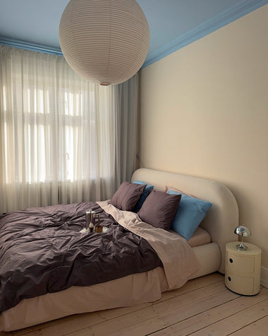 Graphite, Oyster & Sky 100% Organic Cotton Percale Bedding Bundle