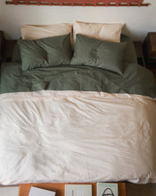 Eucalyptus 100% Organic Cotton Percale Flat Sheet - view