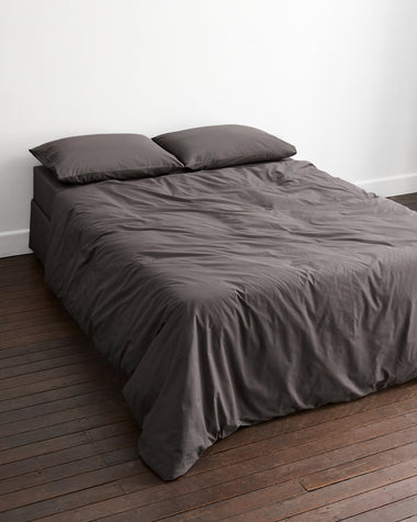 Graphite 100% Organic Cotton Duvet Cover