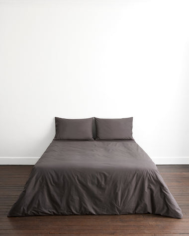 Graphite 100% Organic Cotton Pillowcases (Set of Two)