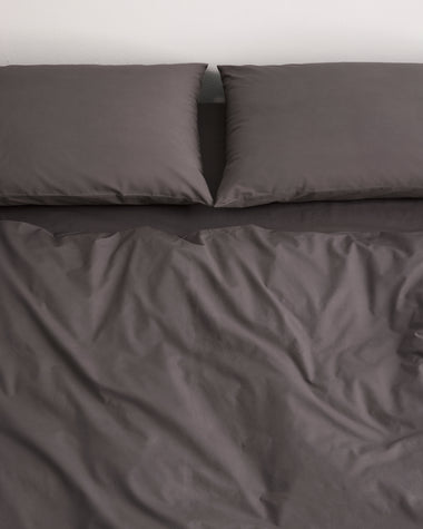 Graphite 100% Organic Cotton Pillowcases (Set of Two)