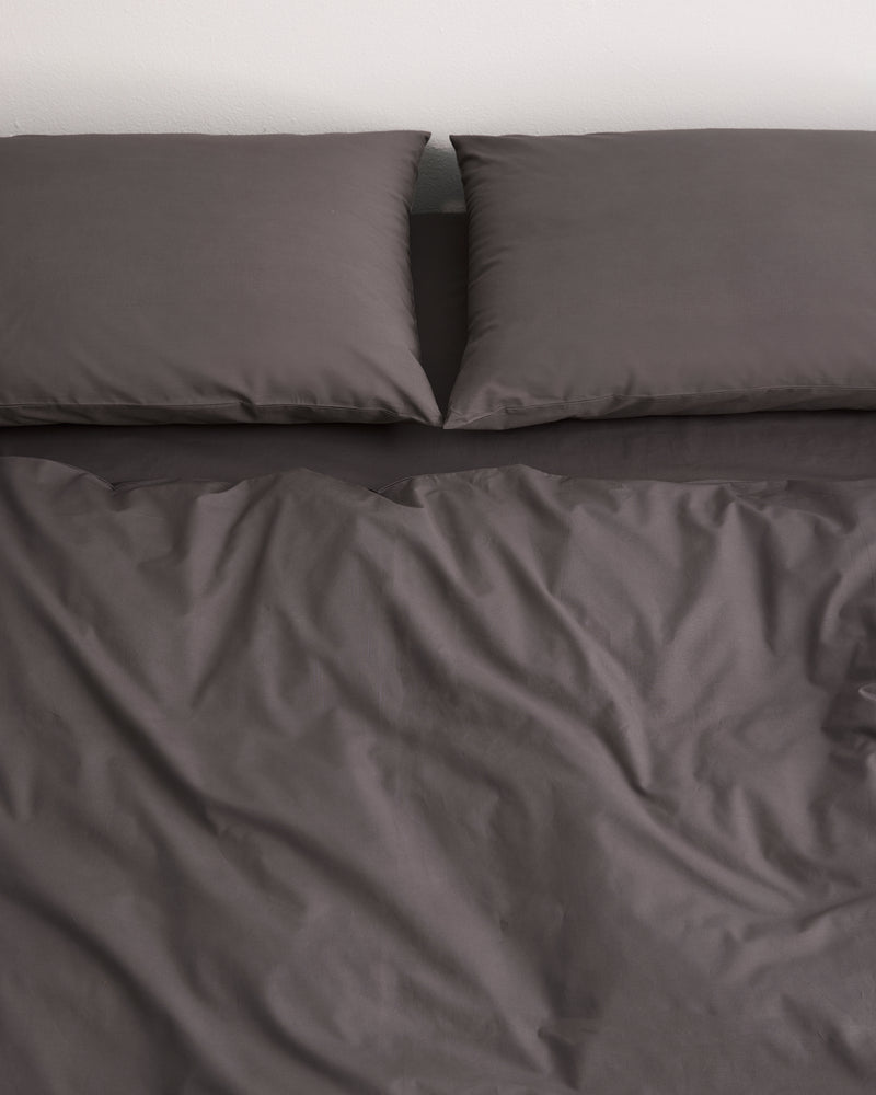 Graphite 100% Organic Cotton Pillowcases (Set of Two)