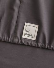 Graphite 100% Organic Cotton Fitted Sheet - view