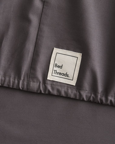 Graphite 100% Organic Cotton Fitted Sheet