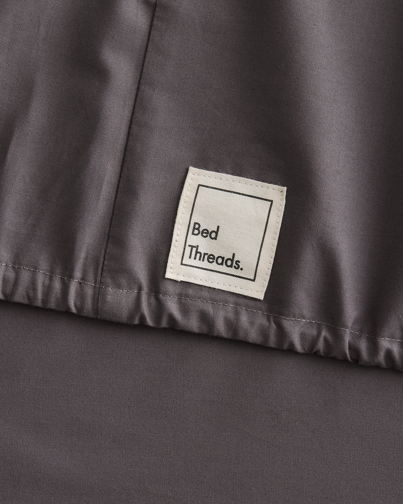 Graphite 100% Organic Cotton Fitted Sheet
