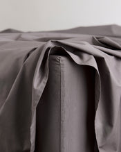 Graphite 100% Organic Cotton Fitted Sheet - view