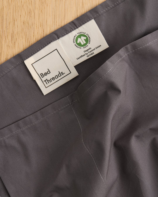 Graphite 100% Organic Cotton Flat Sheet