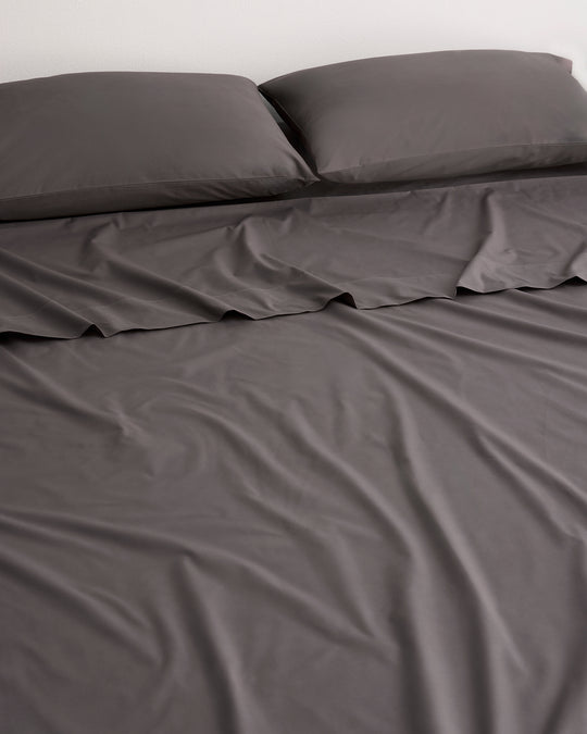 Graphite 100% Organic Cotton Fitted Sheet