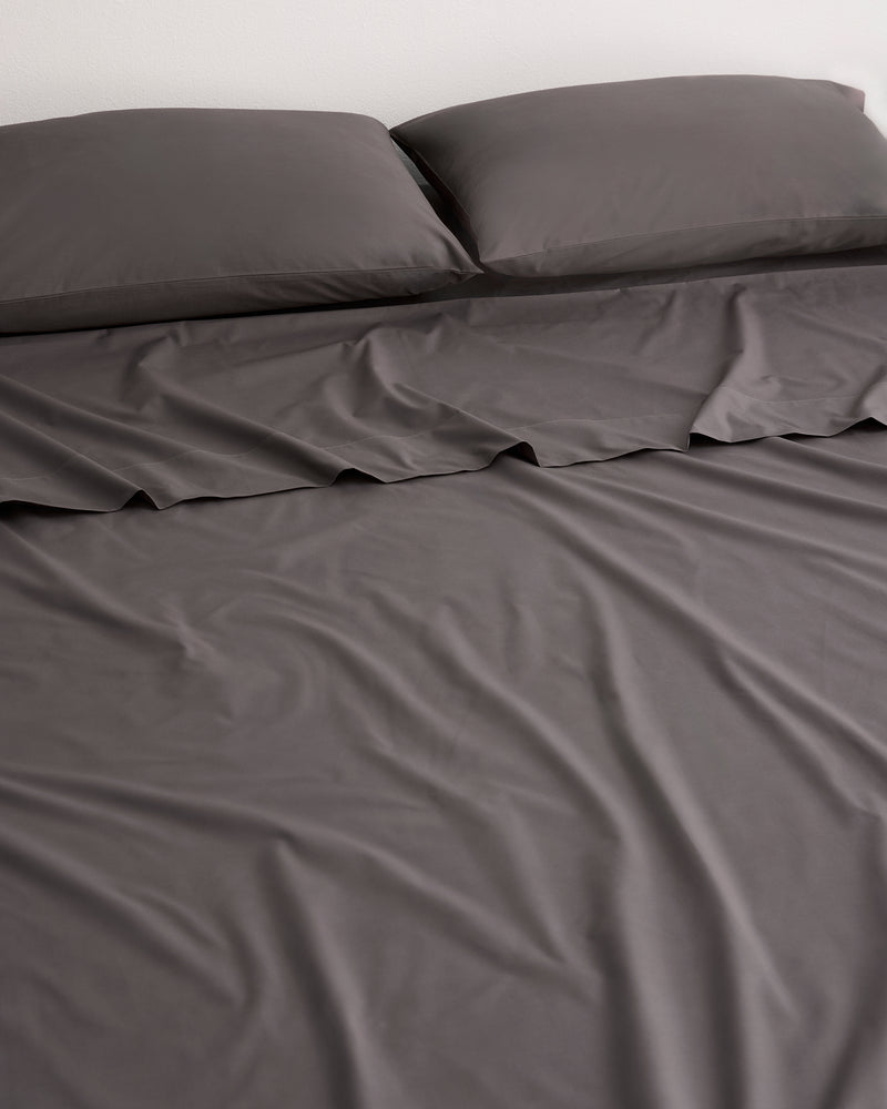 Graphite 100% Organic Cotton Flat Sheet
