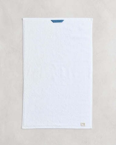 Crisp White 100% Cotton Terry Hand Towels (Set of Two)