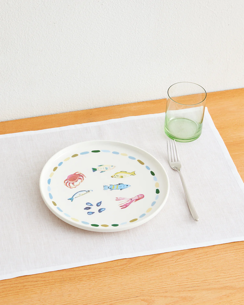 Idda Studios x Bed Threads 'Festa di Sette Pesci' Ceramic Dinner Plate