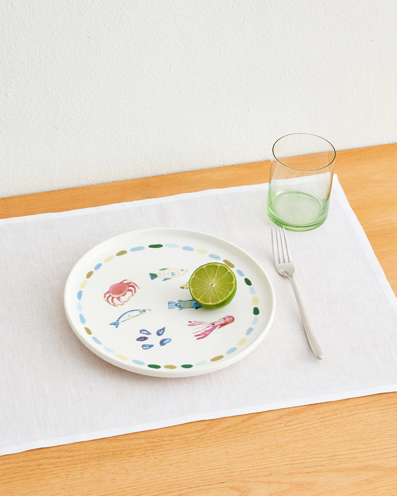 Idda Studios x Bed Threads 'Festa di Sette Pesci' Ceramic Dinner Plate