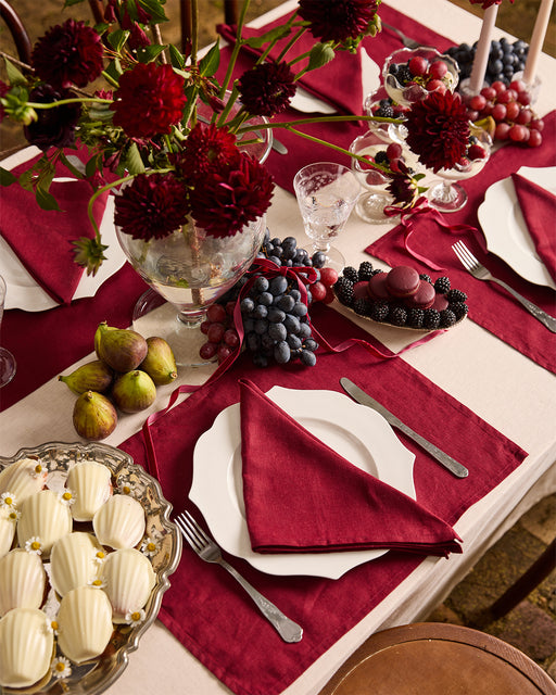 Crème 100% French Flax Linen Tablecloth