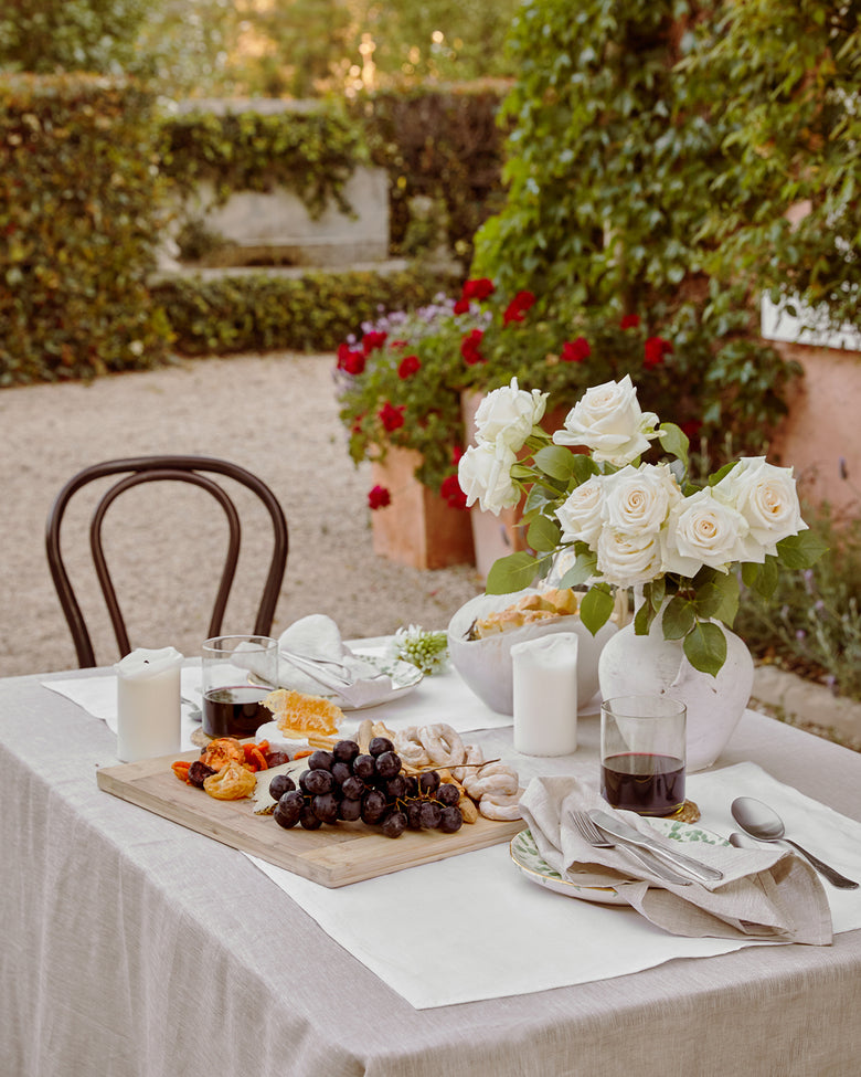 Provence Lavender Bouquet Pistachio Waffle-Weave Kitchen Towel by