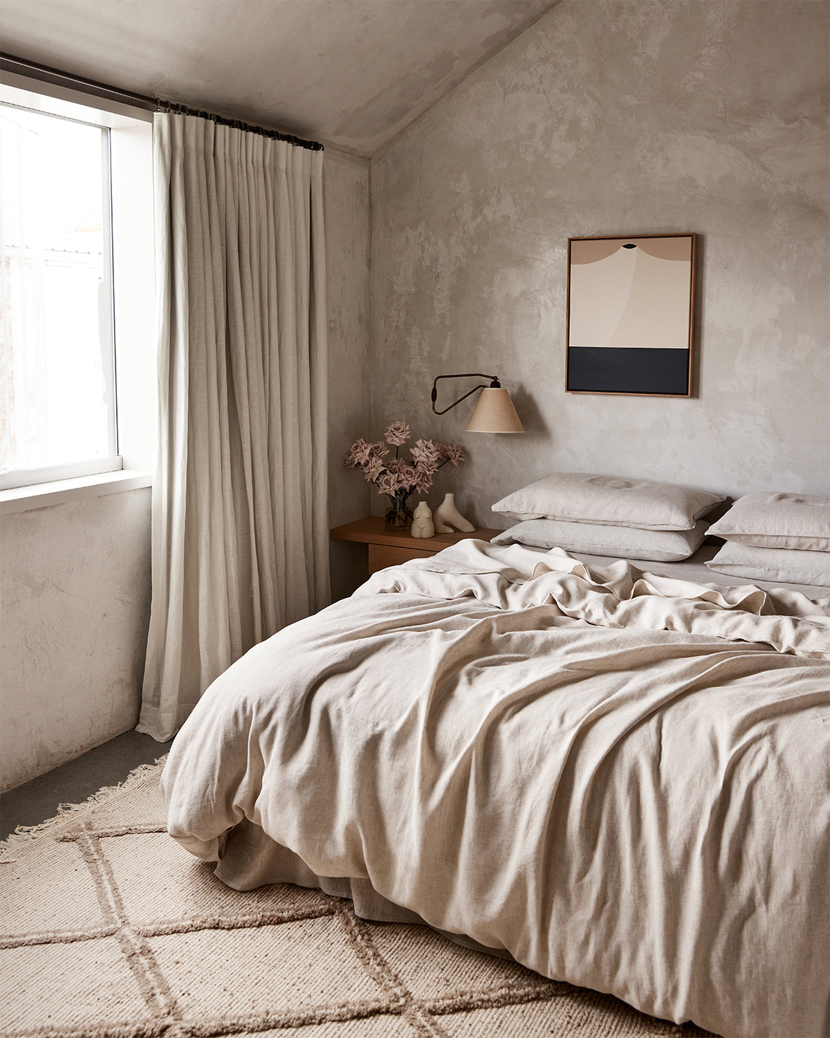 Baloo Pure French Linen Sheets - popular From Oatmeal Sheets - Soft, Premium, Breathable