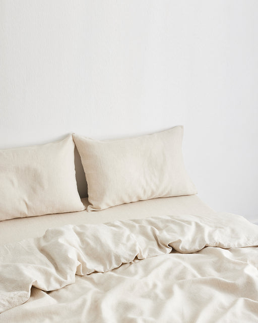 Oatmeal 100% French Flax Linen Bedding Set