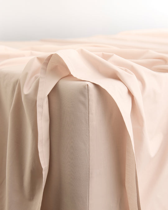 Oyster 100% Organic Cotton Fitted Sheet