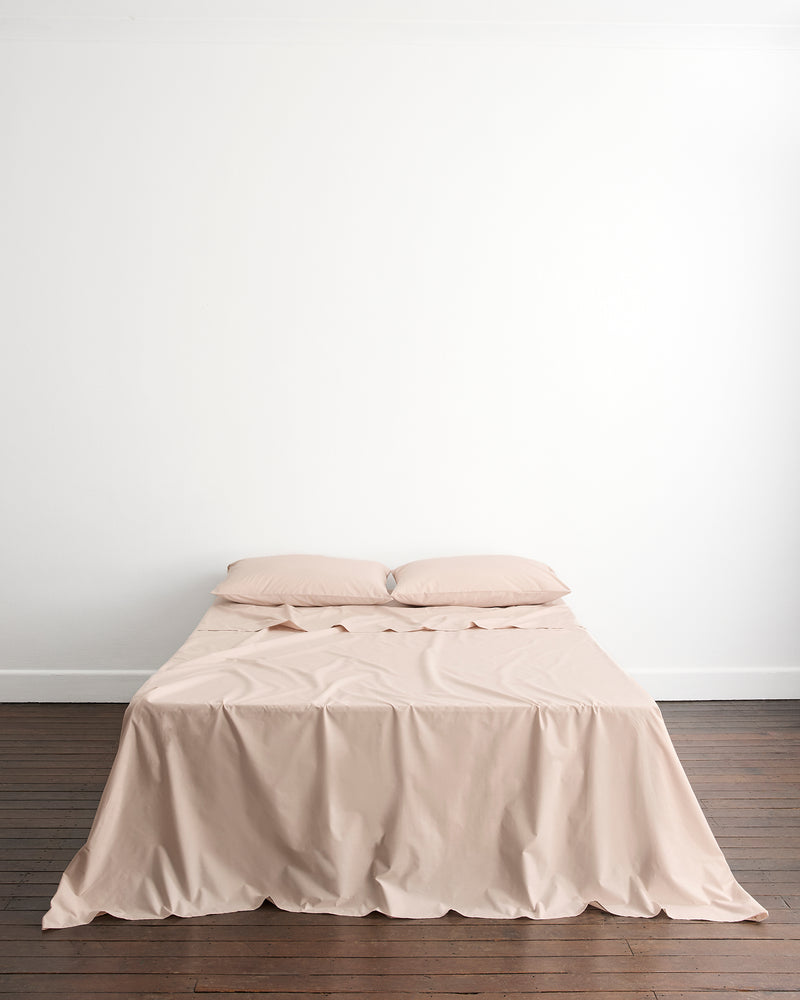 Graphite & Oyster 100% Organic Cotton Percale Bedding Bundle