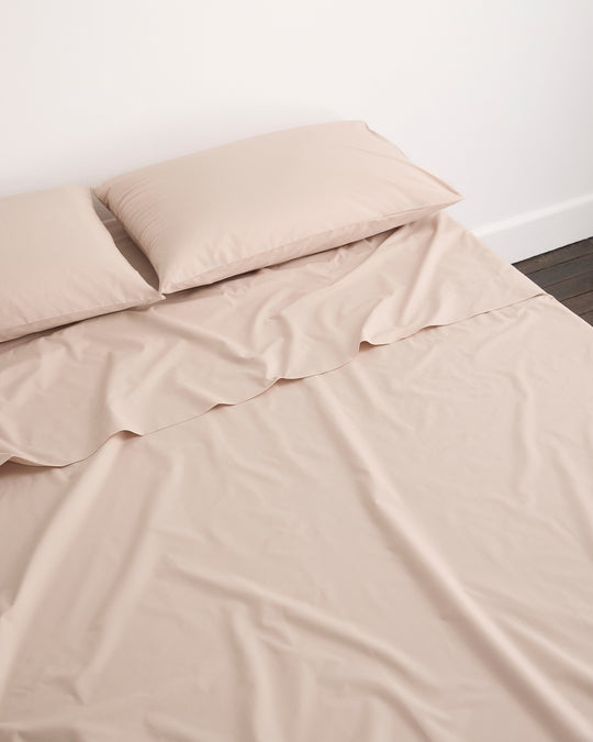 Oyster 100% Organic Cotton Fitted Sheet