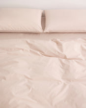 Oyster 100% Organic Cotton Percale Bedding Set - view