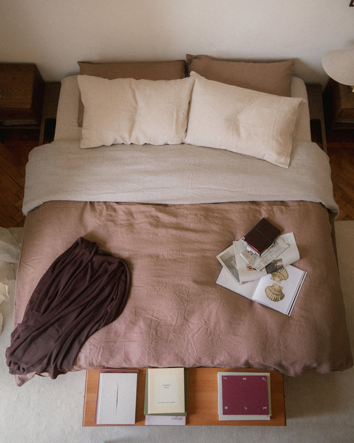 Crème 100% French Flax Linen Sheet Set