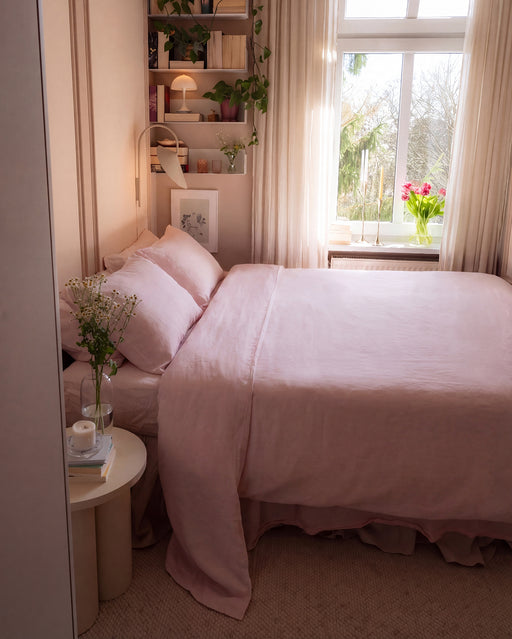Rosewater 100% French Flax Linen Duvet Cover