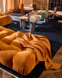 Rust 100% French Flax Linen Throw – Bed Threads