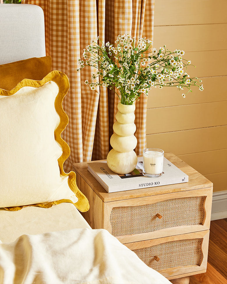 Rattan nightstand deals