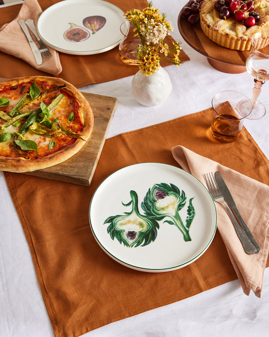 Terracotta Napkins (Set of Four) 100% French Flax Linen