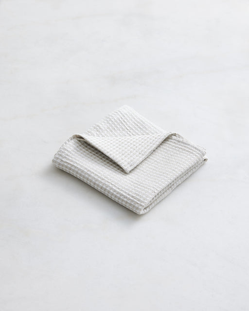 Oatmeal 100% French Flax Linen Waffle Hand and Face Towel