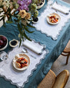 Petrol 100% French Flax Linen Tablecloth