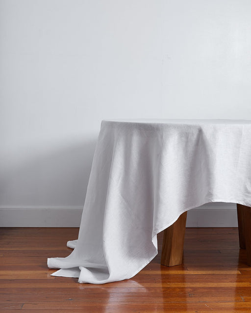 Set of 4 Belíssima Flax Linen Placemats – White - Ballard Designs