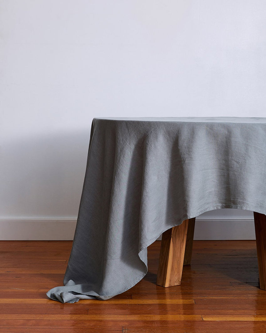 Mineral 100% French Flax Linen Tablecloth