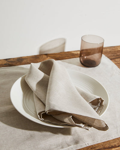 Bed Threads 4-Pack Linen Napkins in Oatmeal at Nordstrom