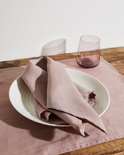 Lavender 100% French Flax Linen Napkins (Set of Four)